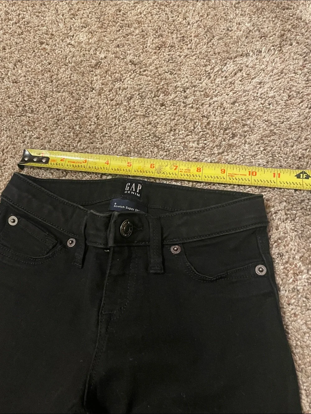 GAP Black Girls Skinny Jeans Size 8